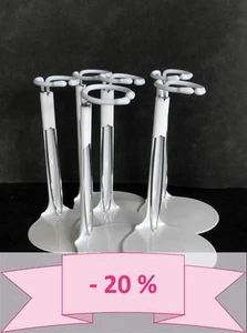 20% Super Promo - Bündel Von 6 Halterungen Für Puppen 20 Rechts 30cm (SP12) - - Picture 1 of 2