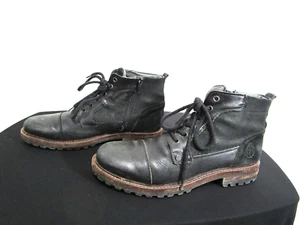 BullBoxer Waylen Original Limited Edition Schwarz Leder Stiefel Herren 42 EU / 9 US - Bild 1 von 13