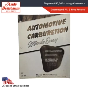 General Motors Chevrolet Cadillac Pontiac Buick Carburetion Made Easy Booklet - Picture 1 of 7