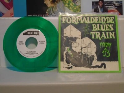 FORMALDEHYDE BLUES TRAIN-The Swamp Song /Voodoo Nectarine-Green Vinyl 45-1991 - Image 1 of 4