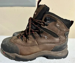 Sears Craftsman Brown Leather Steel Toe Safety Hiking Work Boots Size 9 - Picture 1 of 5