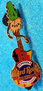 TAMPA HOTEL CASINO GRAND OPENING TRIBAL ALLIGATOR HEAD GUITAR Hard Rock Cafe PIN - Picture 1 of 1