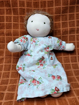 KATHE KRUSE WALDORF Doll Short Red Hair Green Eyes Made in Germany Dress w/Tag - Image 1 of 4