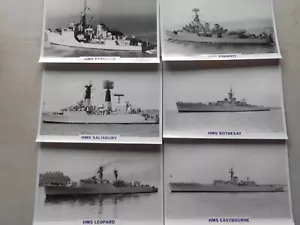 Maxi tarjetas Atlas ediciones buques de guerra fragatas de la marina británica años 50 - Imagen 1 de 3
