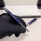Luxury 163 Metal ATW 80 days Series Blue Color 0.7mm Rollerball Pen No Box