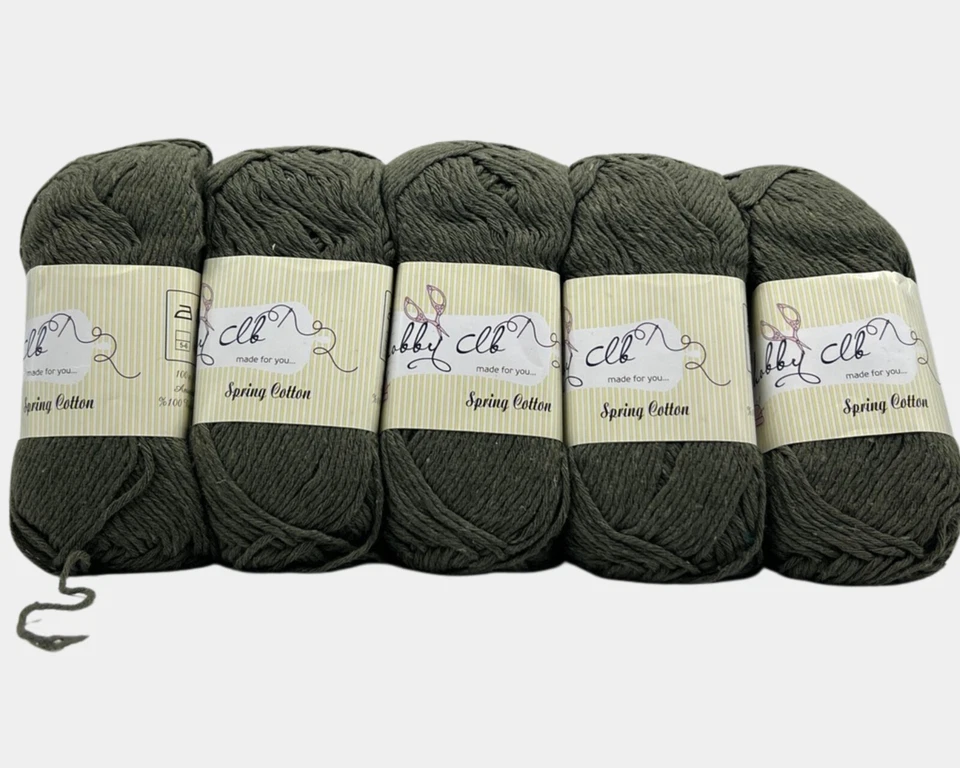 5x100g Natural Cotton Baumwolle Schulgarn/Topflappengarn LAGERRÄUMUNG Amigurumi - Bild 1 von 1