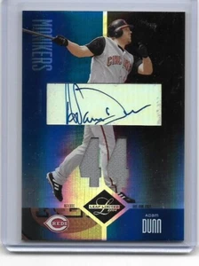 Adam Dunn 2004 Leaf Limited Auto Jersey SP #4/50 + Bonus Jersey Card - Bild 1 von 2