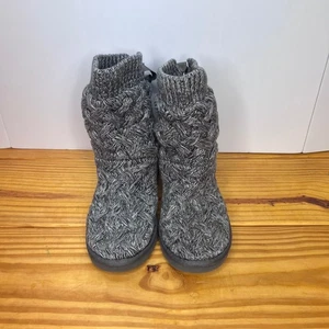 Botas Bailey UGG Australia Gris Tejido Cable Arco Mujer EE. UU. 8 UE 39 - Imagen 1 de 6