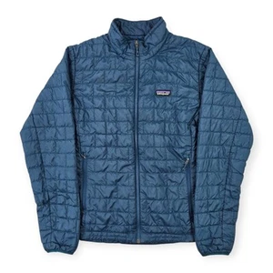 Patagonia Nano Puff Primaloft Puffer Jacket Blue Men's Medium - Picture 1 of 9