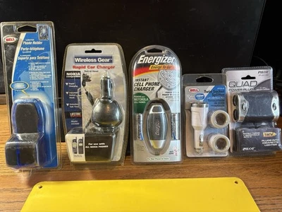 5-NOS ACCESORIOS PARA TELÉFONO CELULAR NIP CARGADOR NUNCA USADO-ENCHUFE DE ALIMENTACIÓN-DIVISOR-SOPORTE Foto 1 de 4