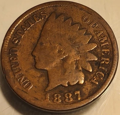 1887 Indian Head Cent! Good Condition But You Be The Judge! - Image 1 of 2