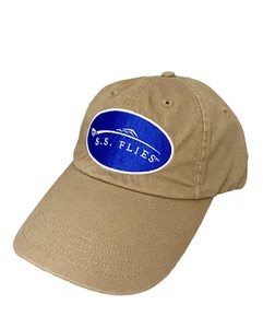 S.S. Flies Ball Cap Hat Khaki "Tied in Maine Fished Everywhere" Fly Fishing OS - Picture 1 of 5