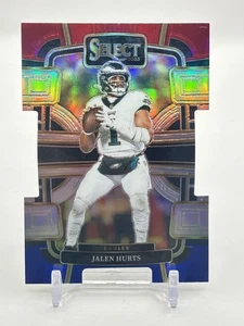 JALEN HURTS 2023 SELECT CONCOURSE RED BLUE PRIZM DIE CUT #79 Q3413 - Picture 1 of 2