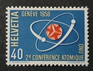 1958 SCHWEIZ ZWITSERLAND SUISSE ATOMKONFERENZ SS POSTFRISCH - Bild 1 von 1