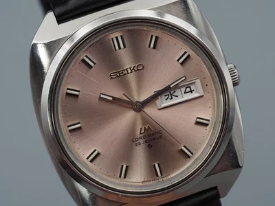 *Near Mint* Seiko Lord Matic 5606-9030 Automatic Pink Mens Vintage Watch Japan - Image 1 of 4