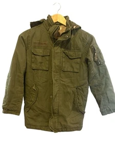 Boys Size 8 Bomber Jacket From H&M Army Green - Picture 1 of 6
