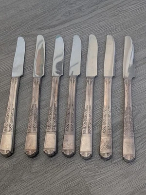 Cuchillos de plata Oneida Royal York/Oakleigh *Juego de 7* cubiertos plateados Foto 1 de 2