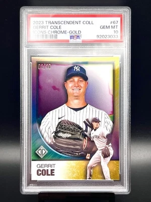 2023 Topps Transcendent Icons Gerrit Cole GOLD 🔥*1/10*🔥 SSP Yankees 🔥PSA 10🔥 - Image 1 of 2