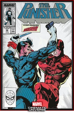 PUNISHER #10 (1988) VS DAREDEVIL BORN AGAIN NETFLIX DISNEY MCU KEY MARVEL 9.4 NM - Image 1 of 4