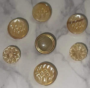 Vintage Czech Glass Buttons Button Lot 101-19 - Picture 1 of 7