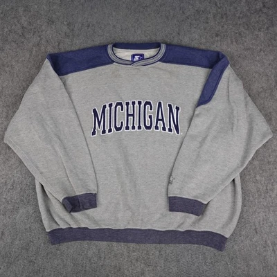 Vintage Michigan Wolverines Sweater Mens XL Sweatshirt Starter Pullover NCAA 90s - Image 1 of 4
