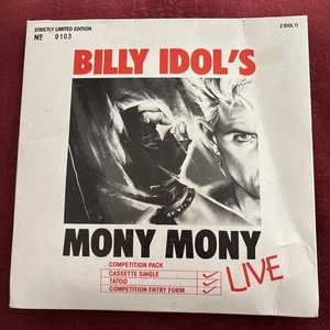 BILLY IDOL - Mony Mony - LIVE CASSETTE PACK - 1987 - NEW SEALED - GENERATION X - Picture 1 of 3