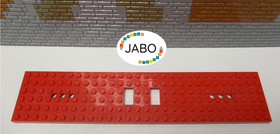 (C 6/ 2) Lego 4093a Plate 6x28 Train Train 9V Red 10020 10173 4565