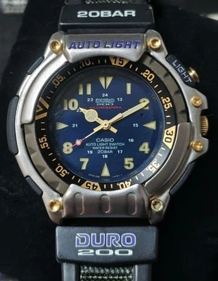 Casio Watch DURO200 Rare Working Light 48mm 46mm Mens Vintage Classic - Image 1 of 4