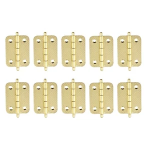 Mini Gold Hinges Designed for Easy Installation on For Doors and Cabinets - Picture 1 of 12