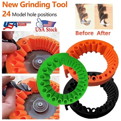 Angle Grinder Drill Bit Sharpener Tool for 2-13mm Bit Power Grinding Attachme US - Image 1 of 4
