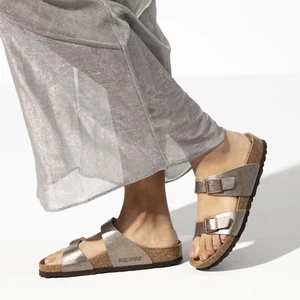 BIRKENSTOCK SYDNEY GRACEFUL TAUPE SANDALEN WEITE SCHMAL - Picture 1 of 5