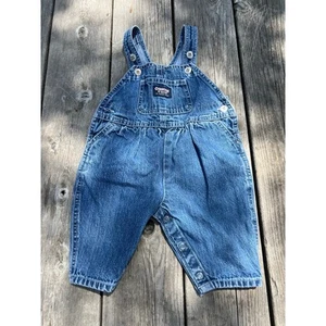 3-6 month oshkosh b’gosh cotton overalls babies infants denim jean classic pants - Picture 1 of 3