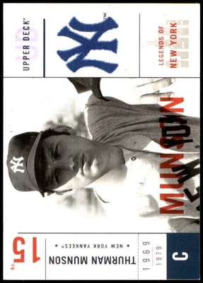 Thurman Munson 2001 Upper Deck Legends of New York #118 Yankees MLB LEER Foto 1 de 2