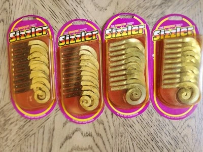 Señuelos de Pesca Goma Sizzler Sacacorchos Remolques Nuevo Lote de 4 Paquetes De Colección Nuevo Foto 1 de 4