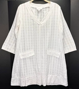 Pomander Place by Tuckernuck White Mini Carlina Caftan Size Small - Picture 1 of 10