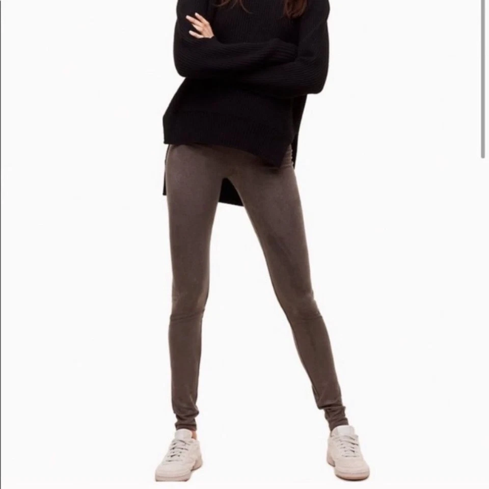Legging Aritzia Wilfred Free Gamuza Daria Imitación Gamuza Talla S Foto 1 de 4