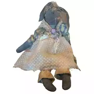NUEVO CON ETIQUETAS Como Está SEMILLA MOSTAZA Original Muñeca Conejo Primitivo Arte Conejito Muñeca Hecha a Mano - Imagen 1 de 19