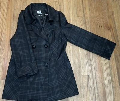 Women’s Petite Large Checkered  Gray And Black Worthington Jacket - Image 1 of 2