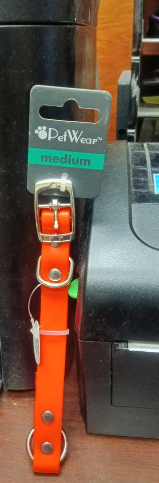 Collar de perro mediano impermeable para mascotas naranja 11"-14"-NUEVO Foto 1 de 1