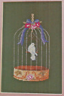 Victorian Bluebird In A Gilded Cage Cross Stitch Pattern Chart magazine pages