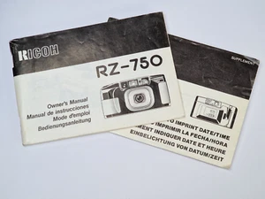 Ricoh RZ-750 Manual de instrucciones originales, inglés, francés, español, alemán - Imagen 1 de 7