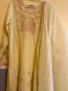 Indian Pakistan 3 piece Shalwar Kameez dupatta (Almirah brand) - Picture 1 of 9