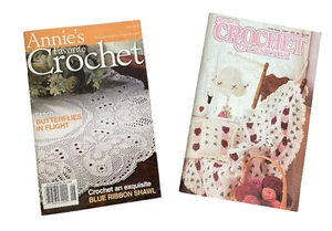 Lot of 2 Annie's Small Books Crochet Newsletter 1987 Favorite Crochet 2006 - Picture 1 of 13