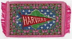 Pennant calcio 1910s HARVARD UNIVERSITY TABACCO SIGARETTA FELTRO Ivy League - Foto 1 di 4