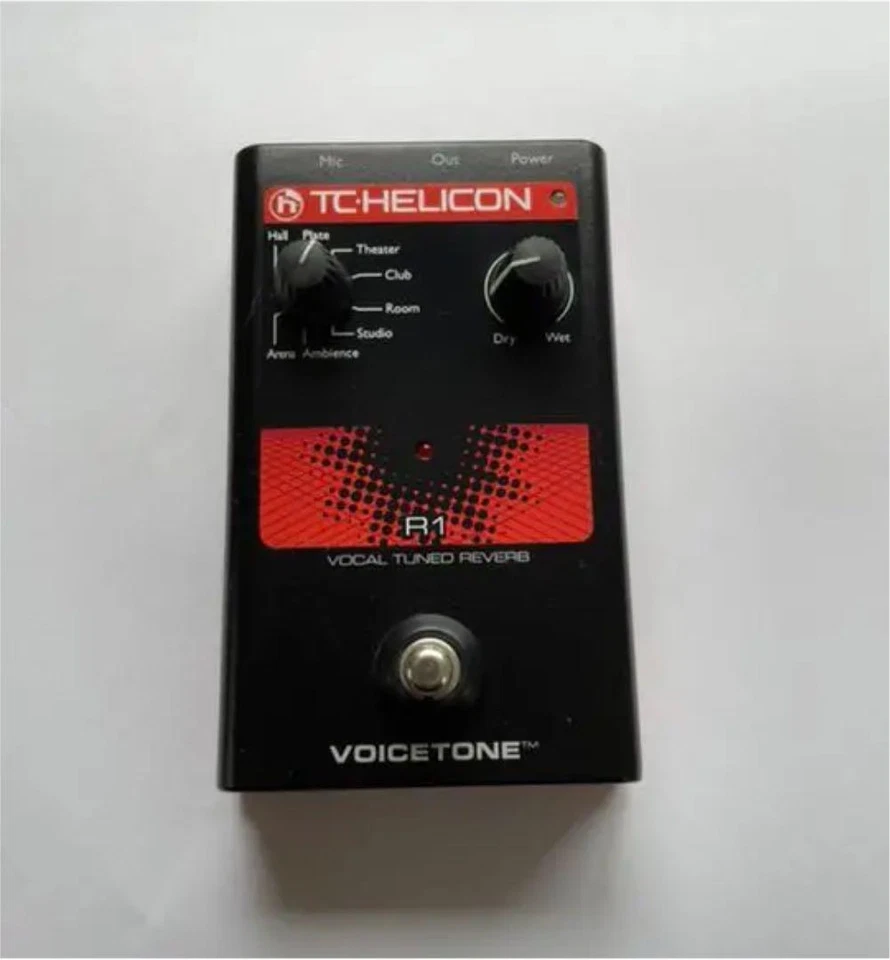 TC HELICON Voicetone R1 Vocal Tuned Reverb Effect Pedal Tested Working - Image 1 of 1