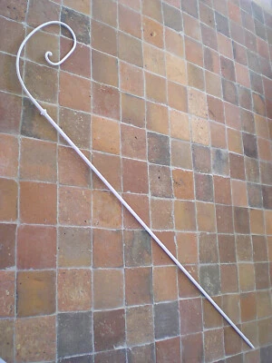 ciel de lit en fer forgé moustiquaire adulte ancien,volute voilage flèche crosse - Photo 1/3