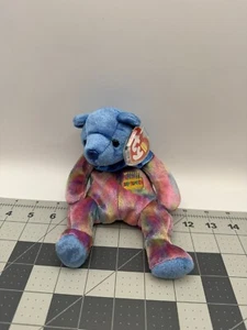 2001 TY BEANIE BABIES SEPTEMBER SAPPHIRE BIRTHSTONE NOSE BEAR With Tags - Picture 1 of 3