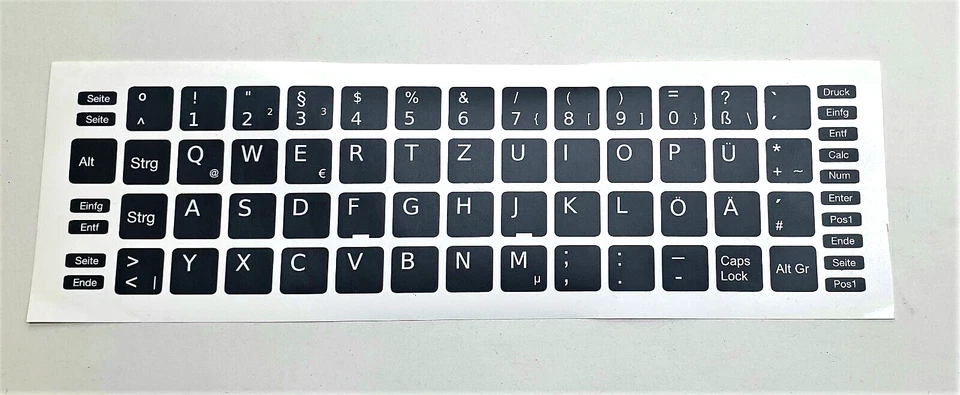 Tastatur Stickers Deutsch Aufkleber Laptop Notebooks TOP-Qualität - Bild 1 von 1