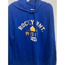 Goodfellow & co blue hoodie sweatshirt Rocky MNT PHSY ED graphic Size XXL