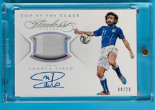 2015-16 Panini Flawless Soccer Top of the Class Andrea Pirlo Patch Auto 4/20